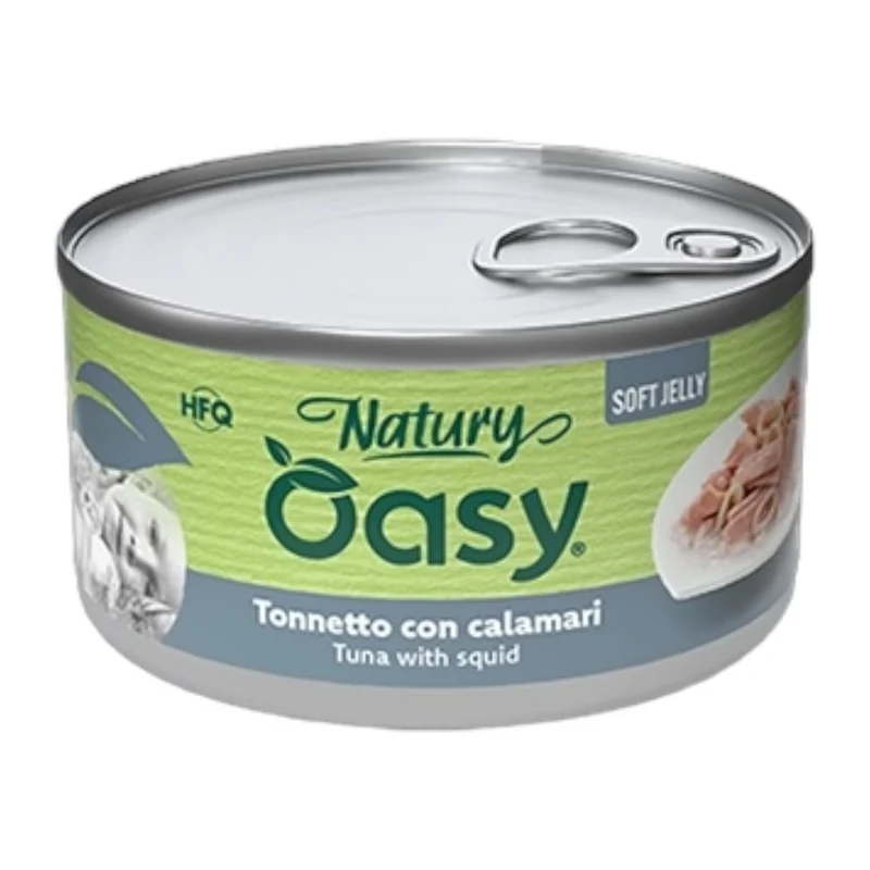 OASY Gatto Natury Broth Tonno con Calamari 85gr