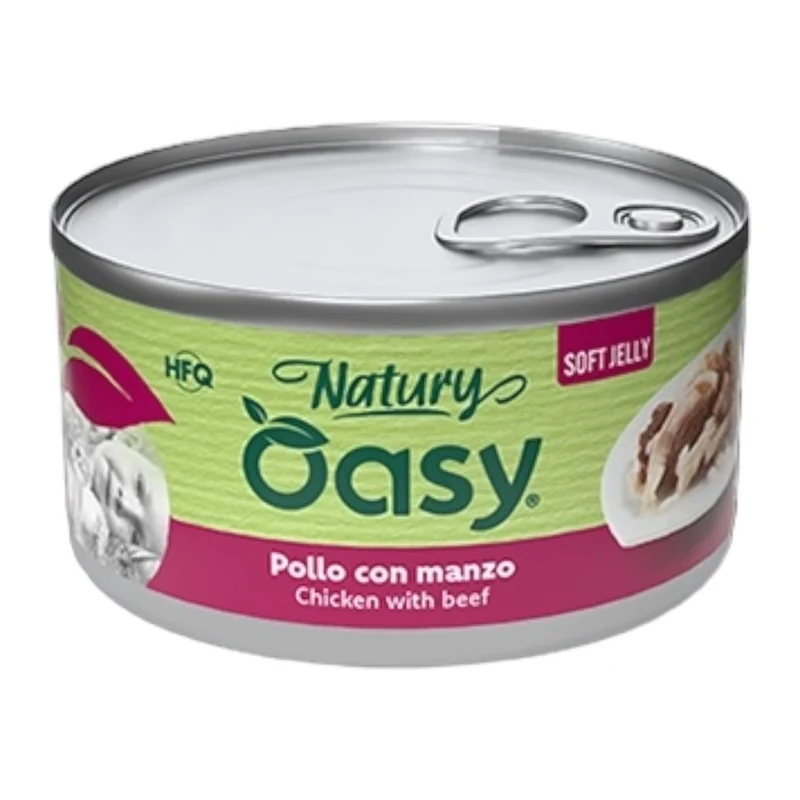 OASY Gatto Natury Broth Pollo con Manzo 85gr