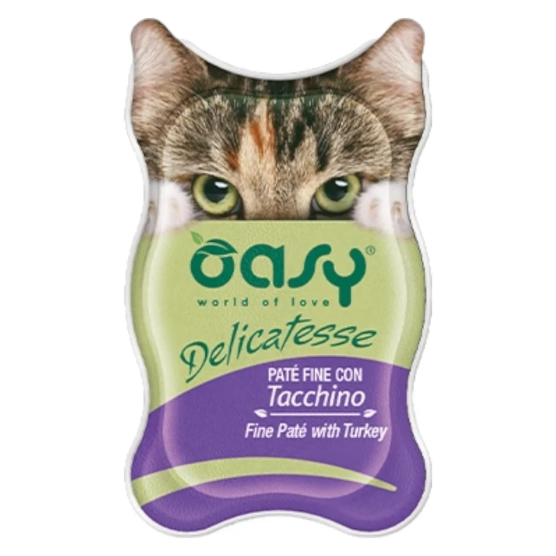 OASY Gatto Delicatesse Patè con Tacchino 85gr