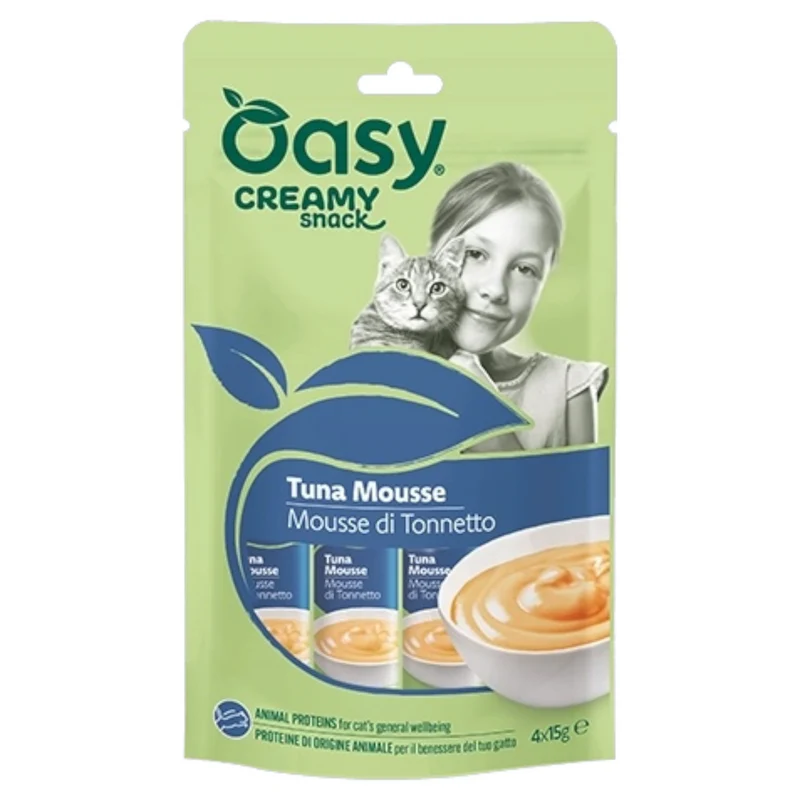 OASY Snack Gatto Creamy Mousse di Tonno 4X15gr