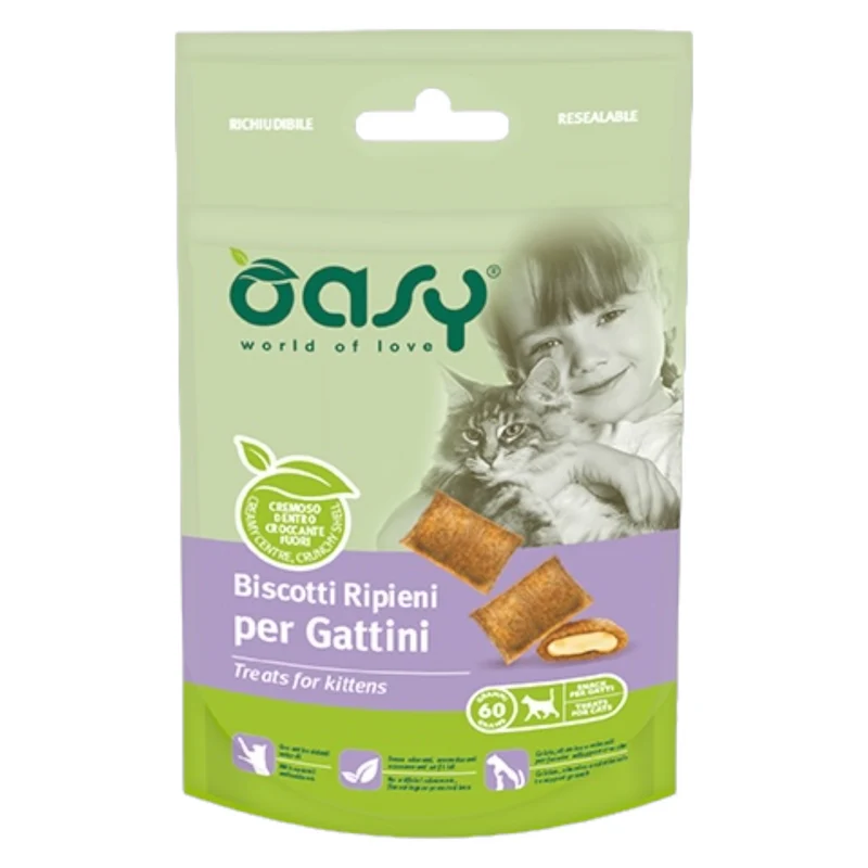 OASY Gatto Snack Crunchy Kitten 60Gr