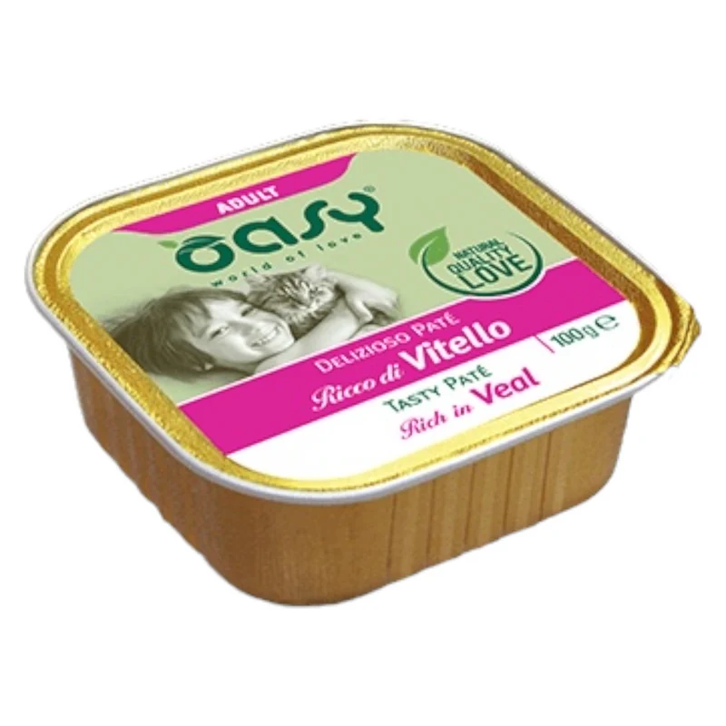 OASY Gatto Adult Patè di Vitello 100Gr