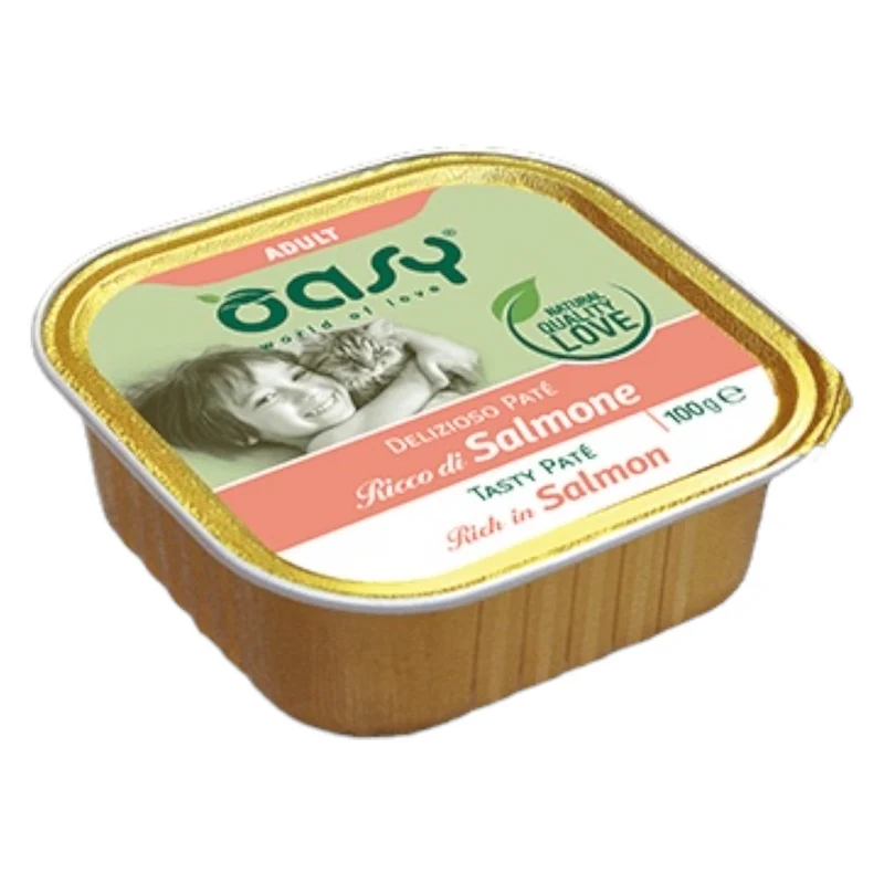 OASY Gatto Adult Patè di Salmone 100Gr