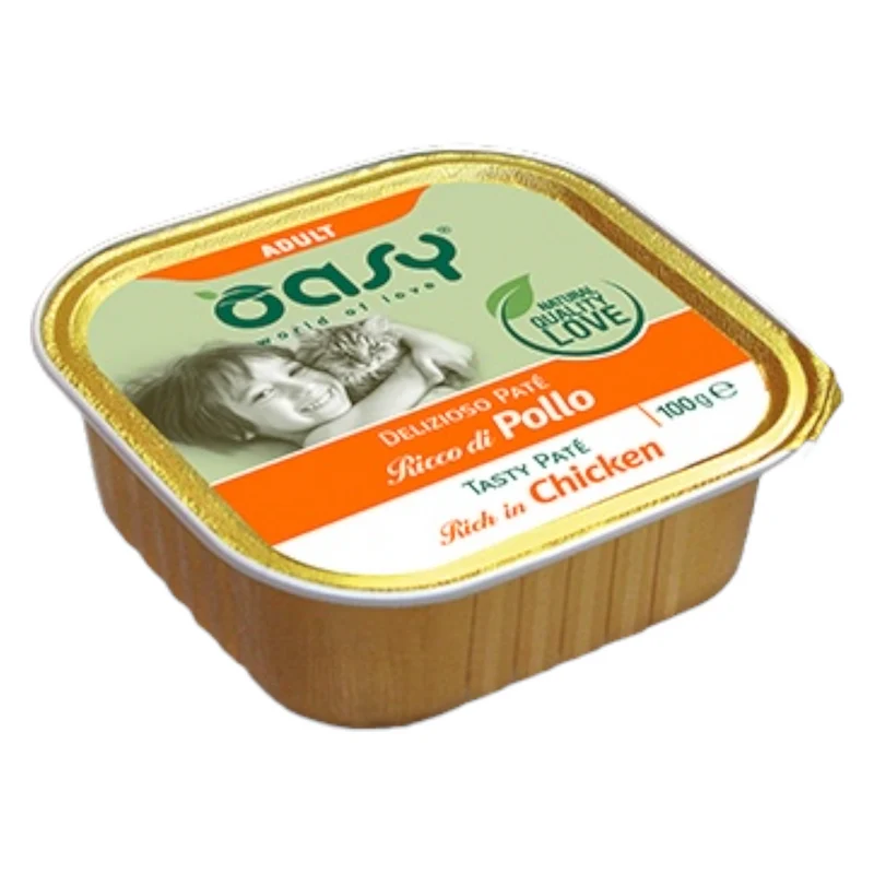 OASY Gatto Adult Patè di Pollo 100Gr