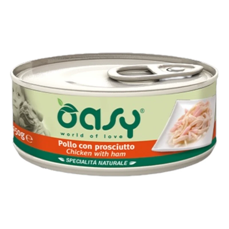 OASY Cane Pollo con Prosciutto al Naturale 24x150gr