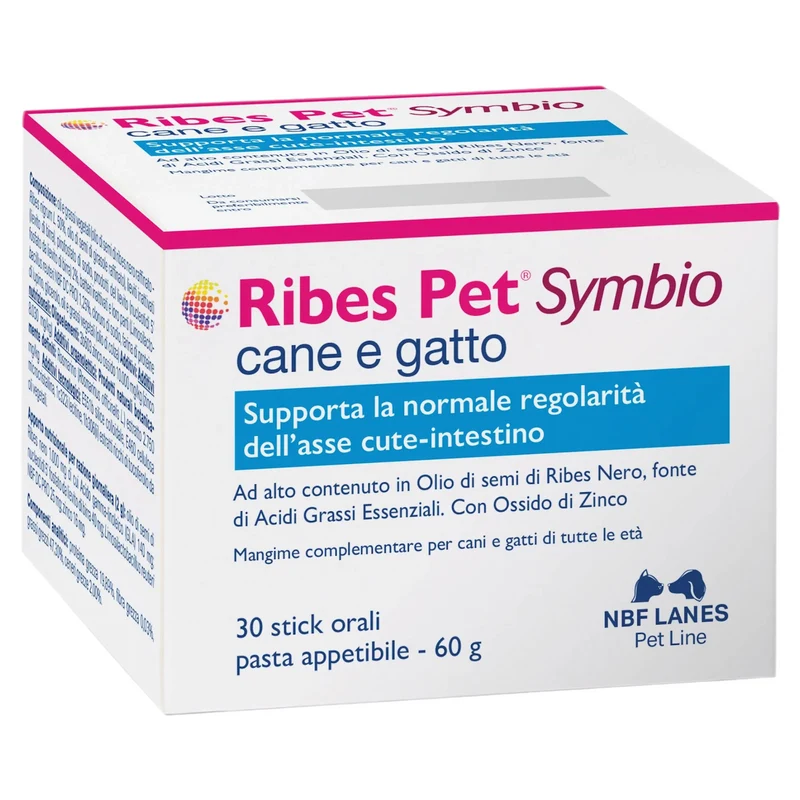 NBF LANES Ribes Pet Symbio Cane e Gatto Pasta in 30 Stick