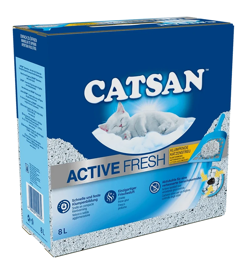 Catsan Active Fresh 8 Litri Agglomerante - Lettiera per Gatti