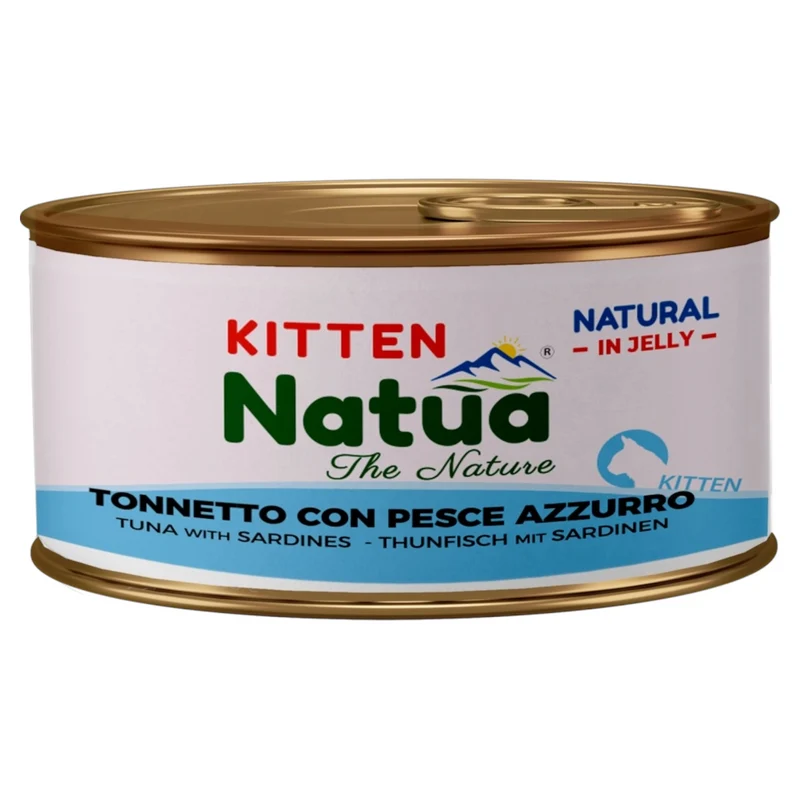 NATUA Kitten Jelly Natural Tonno con Pesce Azzurro 85Gr