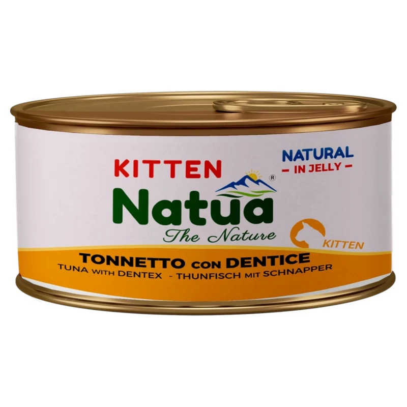 NATUA Kitten Jelly Natural Tonno con Dentice 85Gr