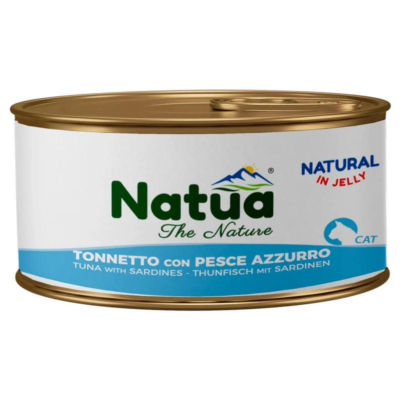 NATUA Cat Jelly Natural Tonno con Pesce Azzurro 85Gr