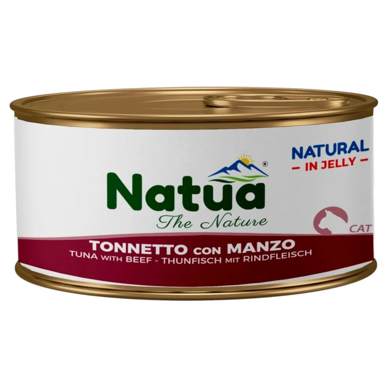 NATUA Cat Jelly Natural Tonno con Manzo 85Gr