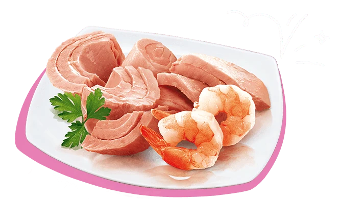 Petreet A03 Adult Tonno Rosa e Gamberetti 6x70g Umido Gatti