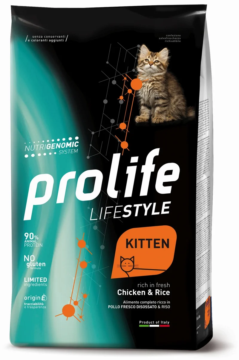 Prolife Life Style Kitten Gatto Pollo E Riso 1,5 kg