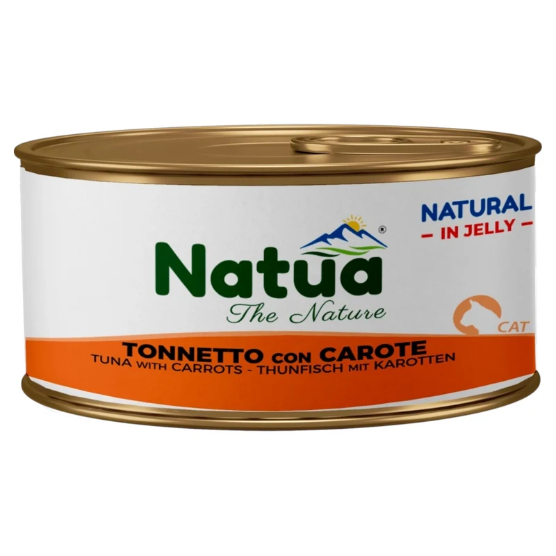 NATUA Cat Jelly Natural Tonno con Carote 85Gr