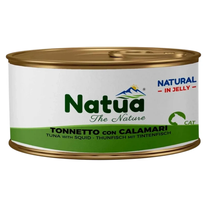 NATUA Cat Jelly Natural Tonno con Calamari 85Gr