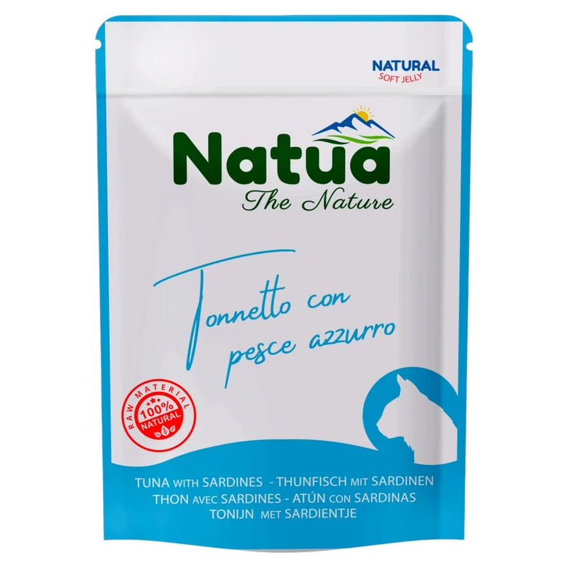 NATUA Gatto Busta Natural Tonno con Pesce Azzurro 70Gr