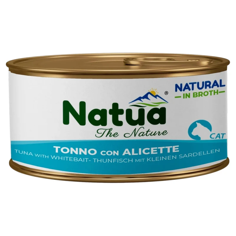 NATUA Cat Broth Natural Tonno con Alicette 85Gr