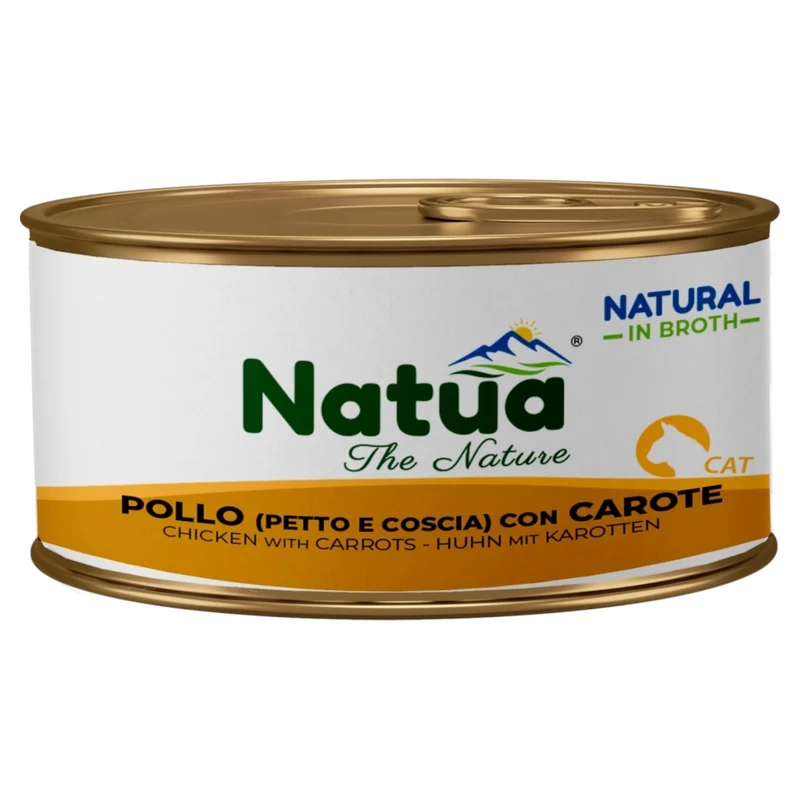 NATUA Cat Broth Natural Pollo con Carote 85Gr
