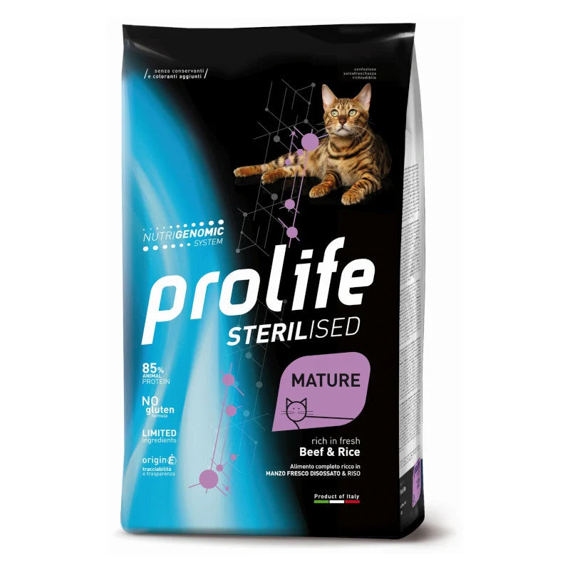 Prolife Sterilised Mature Manzo&Riso 1,5kg
