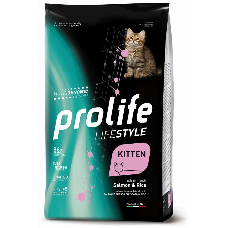 Prolife Kitten Salmone, Riso 400g