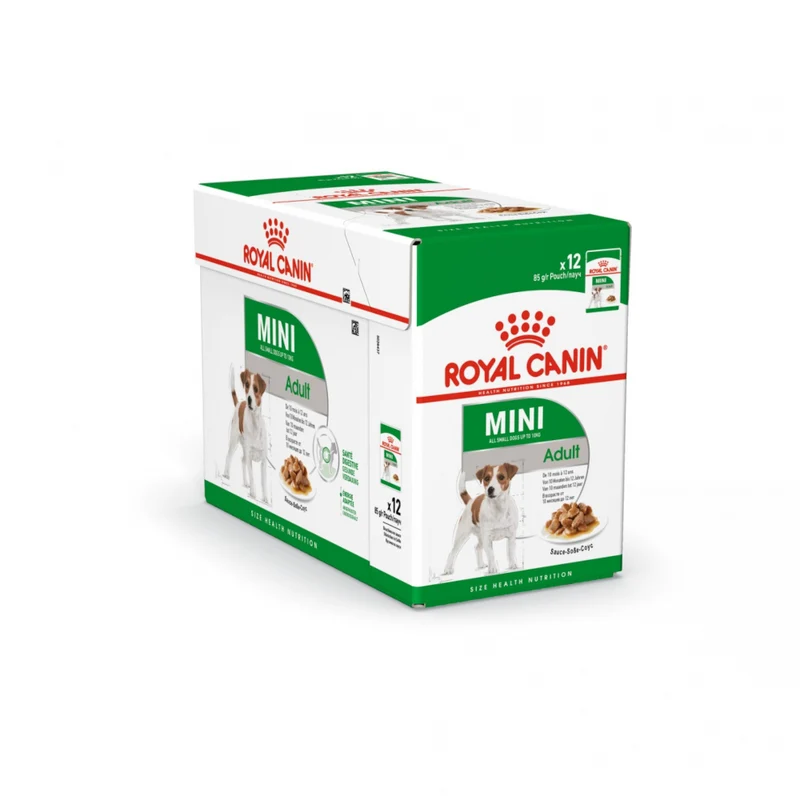 12x85g Royal Canin Mini Adult Bocconcini in Salsa - Umido Cane Taglia Piccola