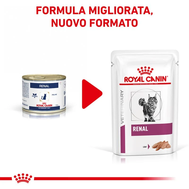 12x85g Royal Canin Renal Mousse - Gatto