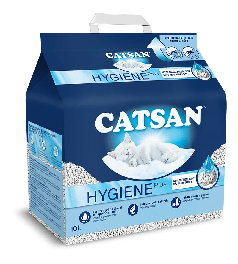 Catsan Hygiene Plus 10Lt Lettiera per Gatti