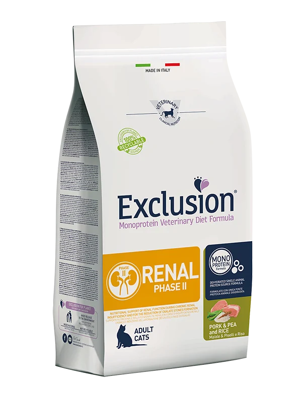 Exclusion Diet Renal Phase 2 Maiale Piselli e Riso 1,5kg