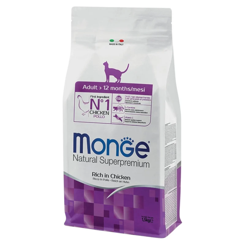 MONGE Gatto Adult Pollo 1,5Kg