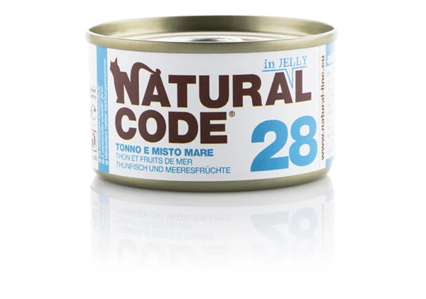 Natural Code 28 Tonno e Misto Mare 85g Umido per Gatti