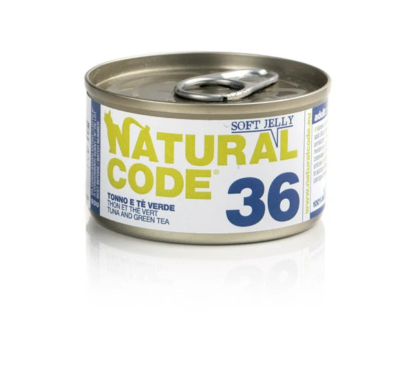 Natural Code 36 Tonno e Tè Verde 85g Umido per Gatti