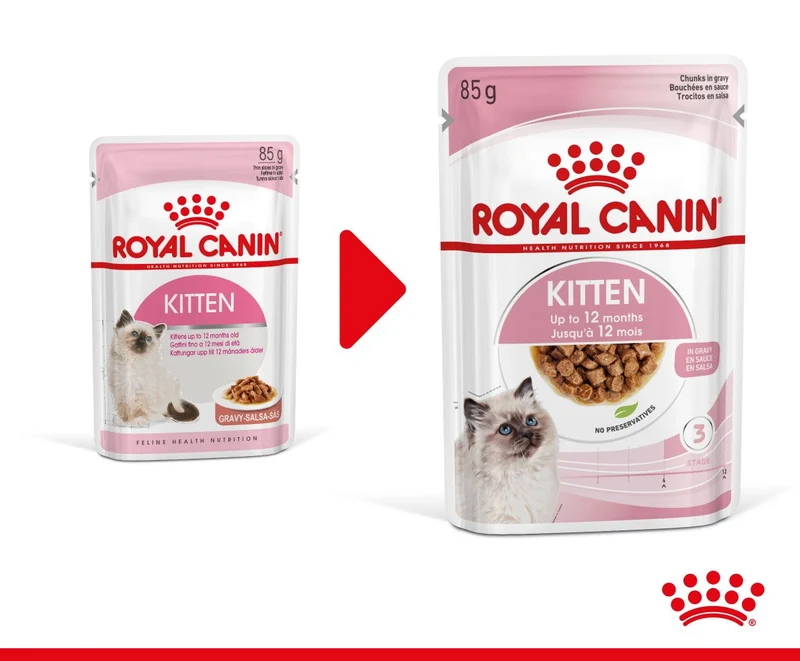 12x85g Royal Canin Kitten in Salsa - Cibo Umido per Gatti