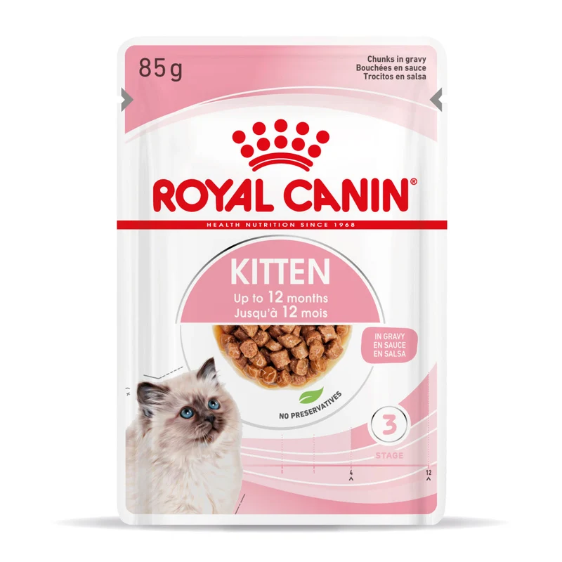 12x85g Royal Canin Kitten in Salsa - Cibo Umido per Gatti