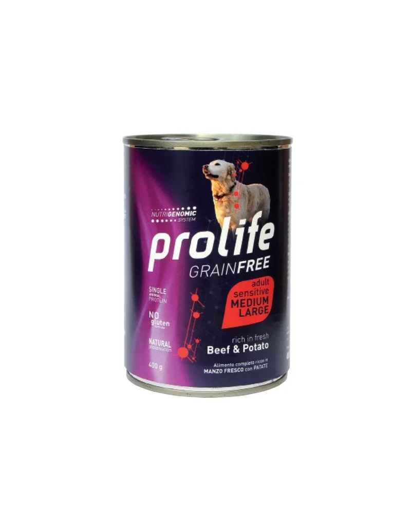 Prolife Sensitive Grain Free Adult Manzo Patate 400 g