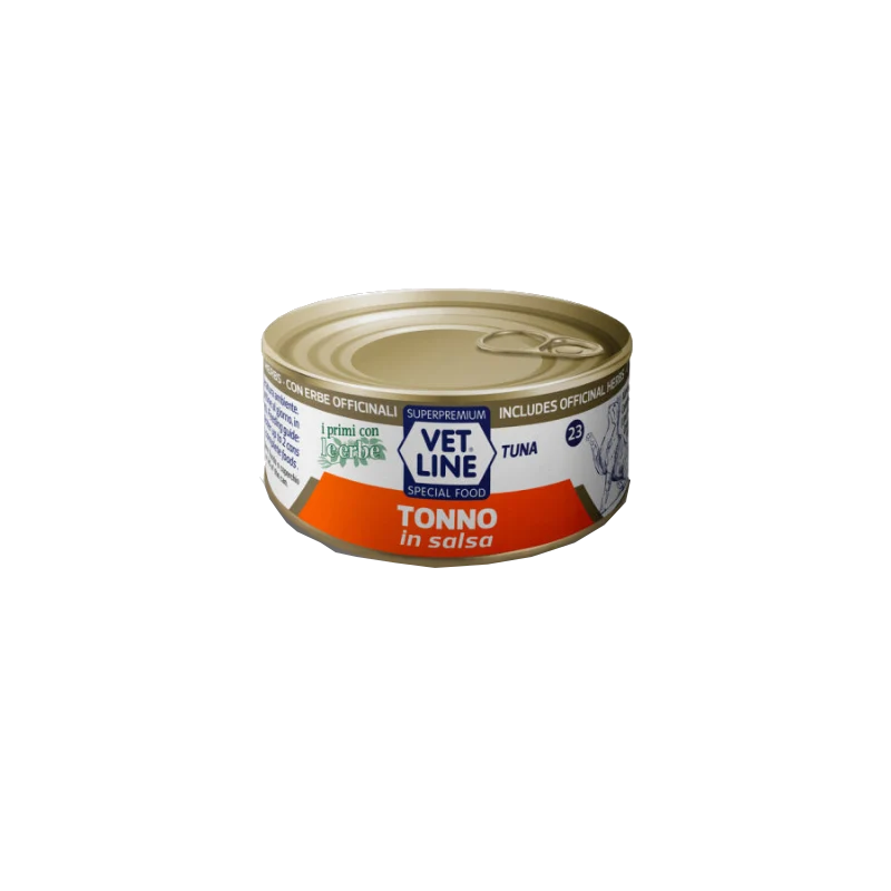 Vet Line Tonno in Salsa 70g g Umido per Gatti