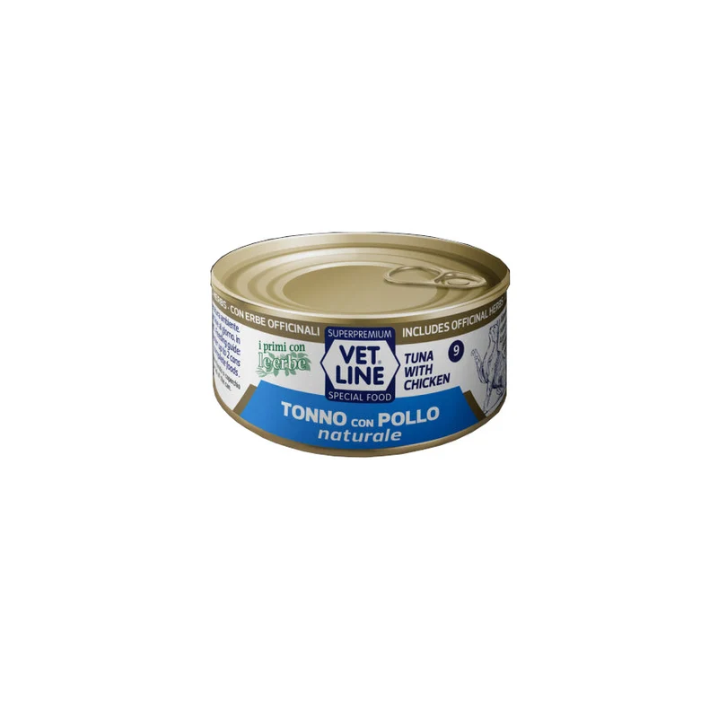 Vet Line Naturale Tonno e Pollo 70g Umido per Gatti