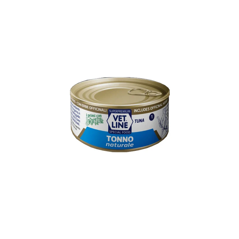 Vet Line Tonno al Naturale 70g Umido per Gatti