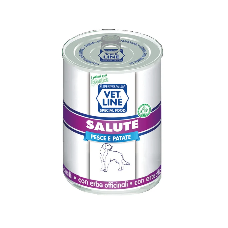 Vet Line Salute Pesce e Patate 400g - Cibo Umido per Cani