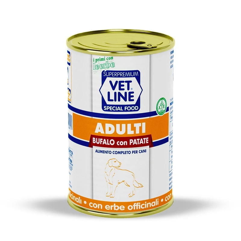 Vet Line Adulti Bufalo Patate Cane Adulto 400g