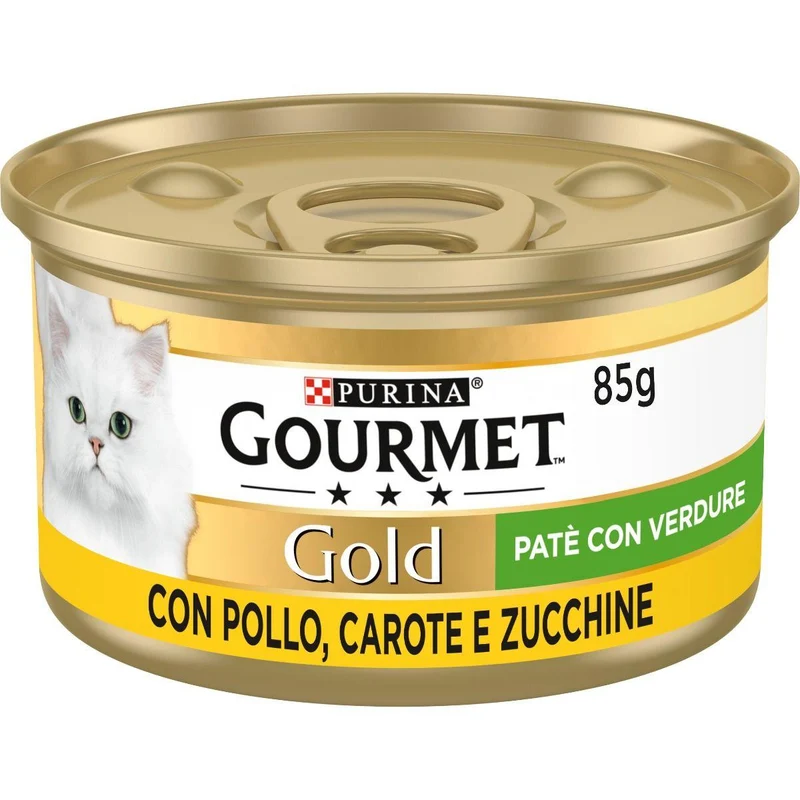 Gourmet Gold Paté con Pollo Carote e Zucchine 85g