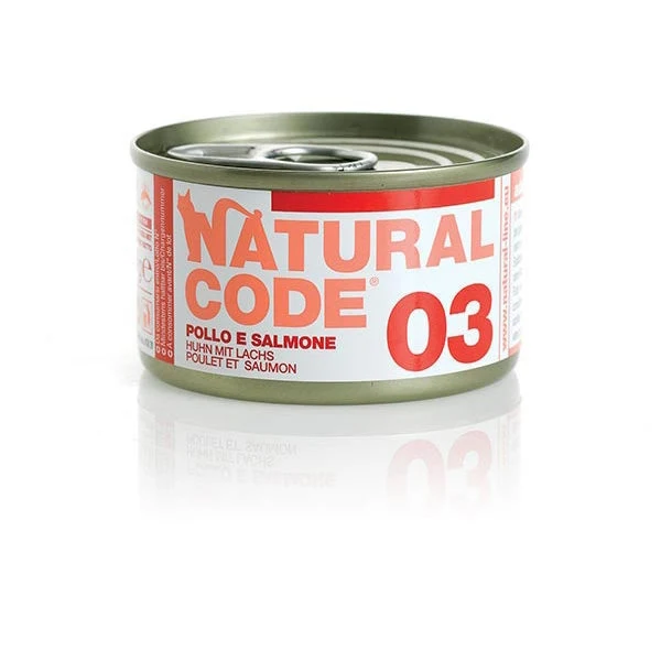 Natural Code 03 Pollo e Salmone 85g