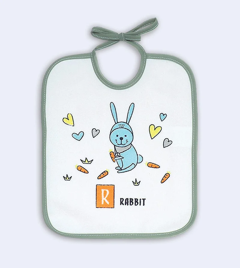 Ti Tin - Confezione Da 7 Bavaglini Impermeabili 73% Cotone - 27% Poliestere Fodera Vinile | Confezione Da 7 Bavaglini con Chiusura a Nastro Per Bambini Da 6 a 18 Mesi, 23x27 cm