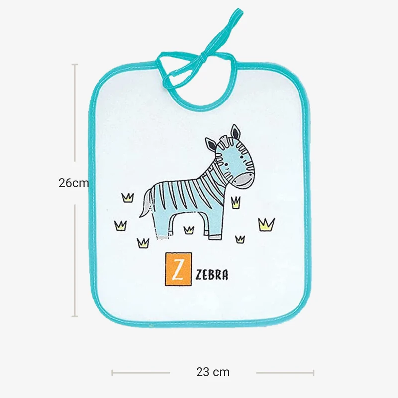 Ti Tin - Confezione Da 7 Bavaglini Impermeabili 73% Cotone - 27% Poliestere Fodera Vinile | Confezione Da 7 Bavaglini con Chiusura a Nastro Per Bambini Da 6 a 18 Mesi, 23x27 cm