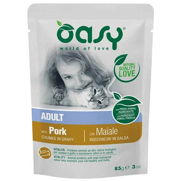 Oasy Bocconcini in Salsa con Maiale 85gr