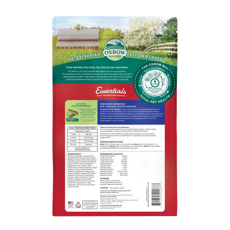 Oxbow Essentials Adult Rabbit Food 2,27kg