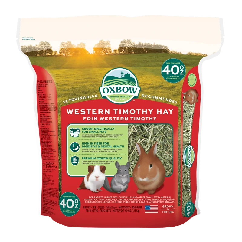 Oxbow Western Timothy Hay - Fieno per Piccoli Animali - 1,13 kg