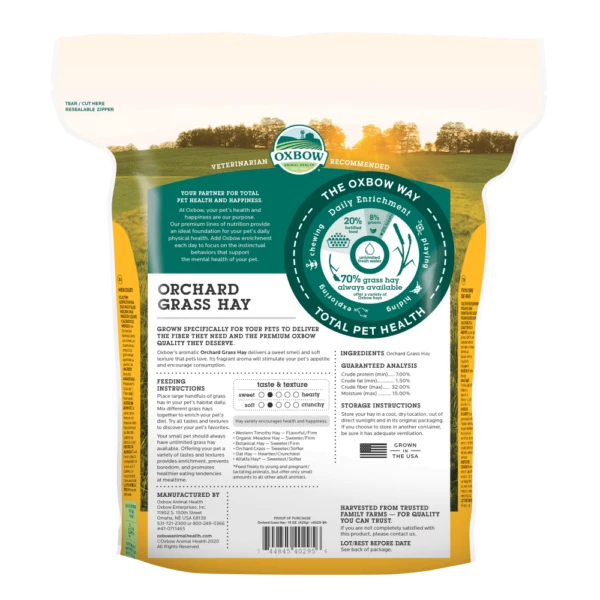 Oxbow Orchard Grass Hay 425g