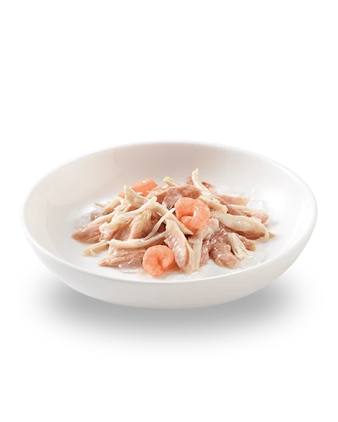 Schesir Tonnetto e Pollo con Gamberetti 85gr - Cibo Umido per Gatti