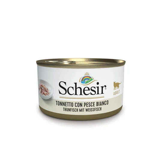 Schesir Tonnetto Pesce Bianco Gatto Adulto 85g