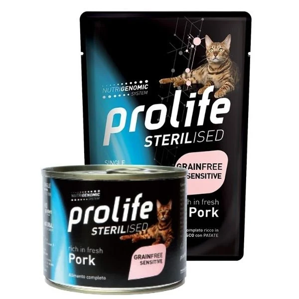 Prolife Sterilised Grain Free Sensitive Maiale 85g